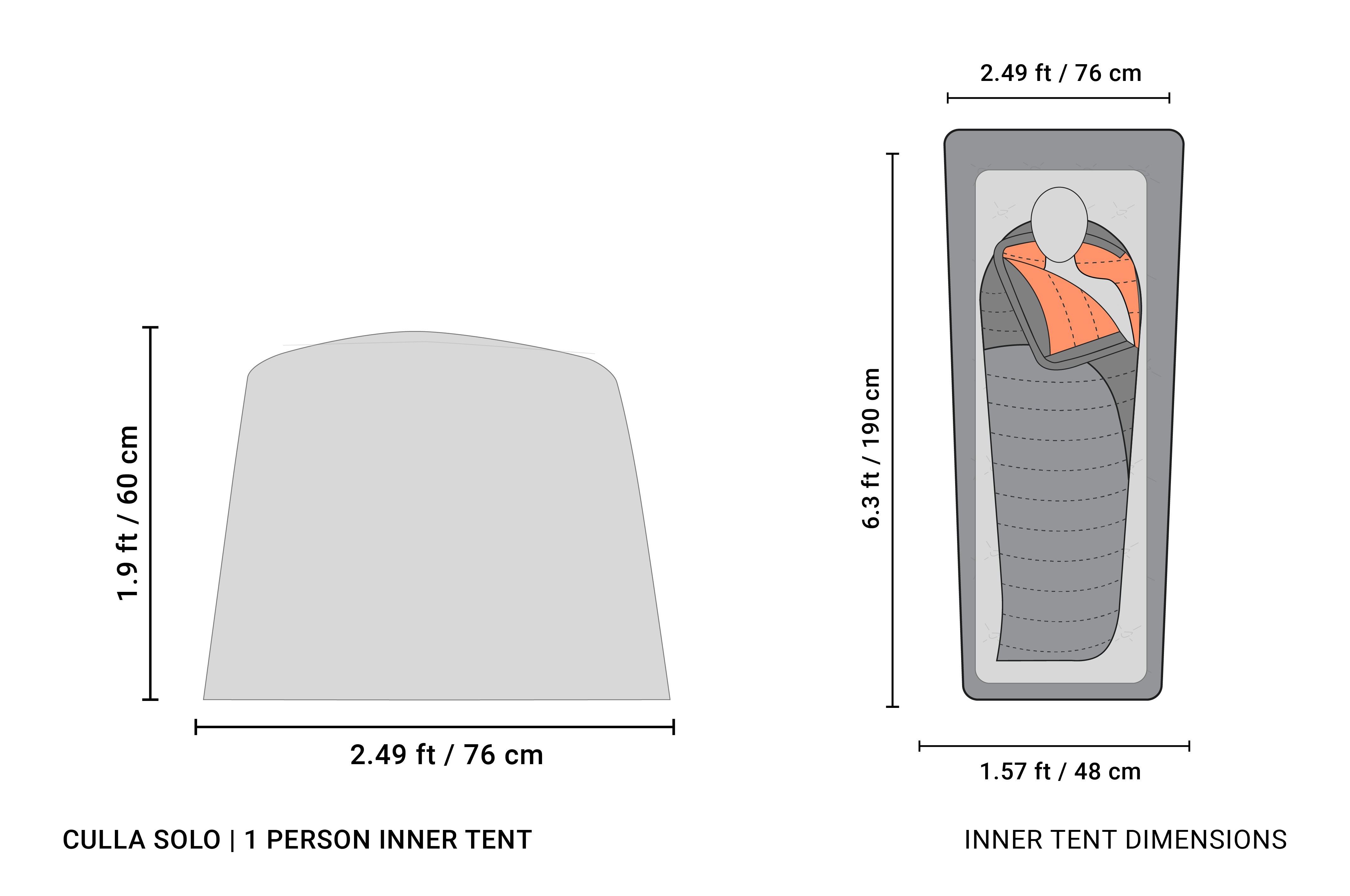 CULLA SOLO | 1 PERSON INSULATED INNER TENT