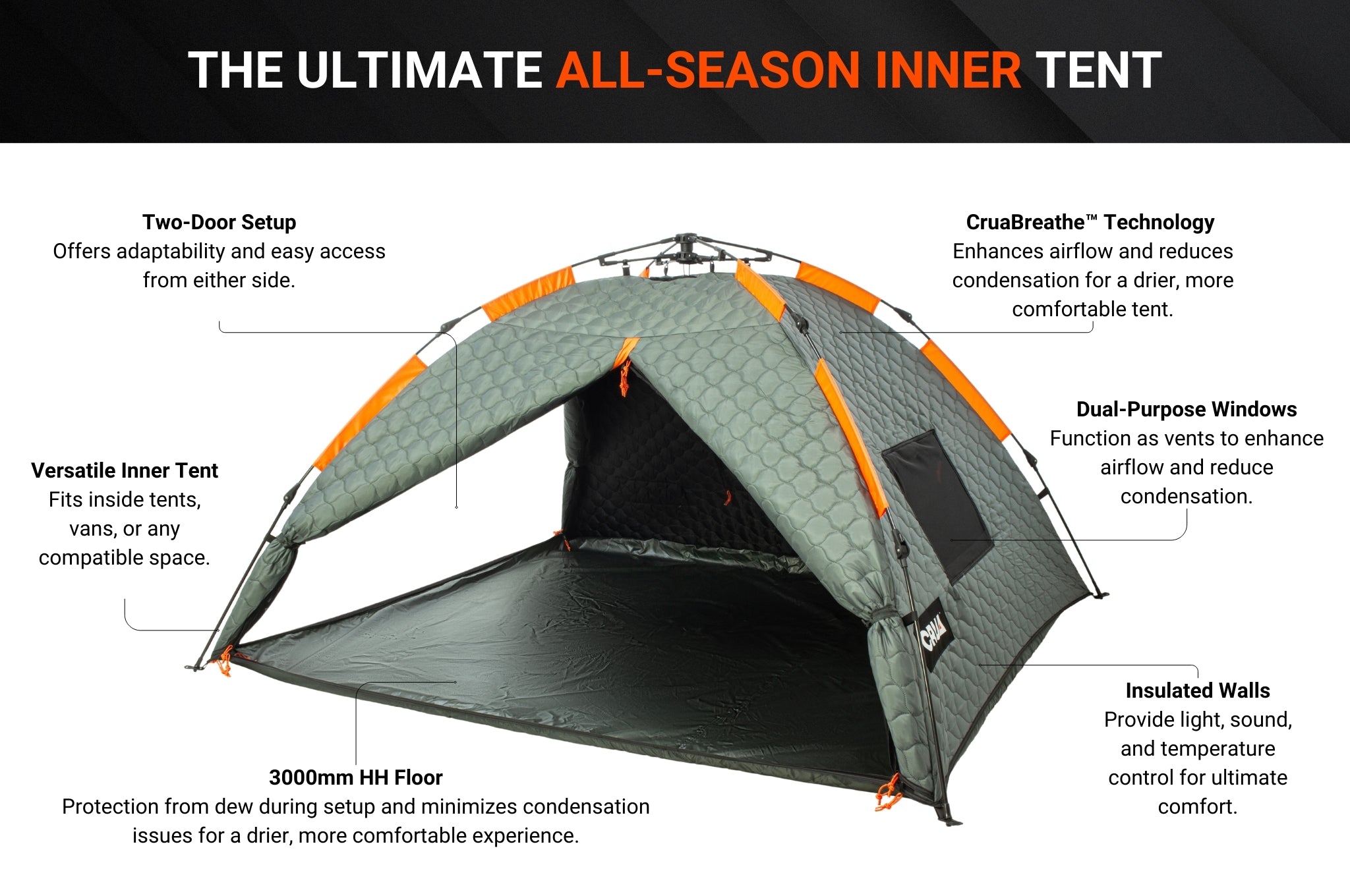 CULLA MAXX | 3 PERSON INSULATED INNER TENT | PRESALE